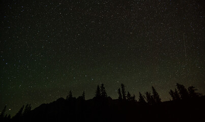 Night time in the Canadian Rockies