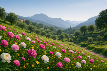 Fototapeta premium flowers in the mountains