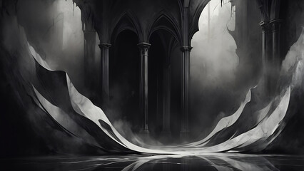 Faint Fresco Remnants and Velvet Darkness