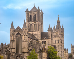 Fototapeta premium Saint Nicholas' Church, Ghent, East Flanders, Belgium