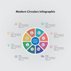 Modern Circulars Infographic Design Template