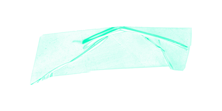 Abstract white and gray cloud like shape with some pink and cyan pixels on a black background space