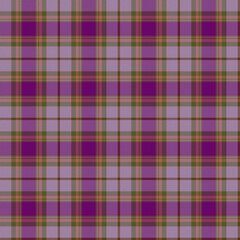 Purple, Brown, Green, Orange Tartan Weave Pattern - Tile