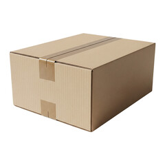 Sealed cardboard box ready for shipping