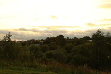 Fototapeta premium sunset in the mountains