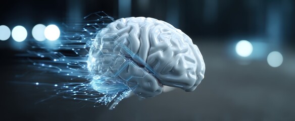 The Brain as a Futuristic Digital Neural Network Emitting Light and Data Streams