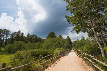 Bridge on the George S. Mickelson trail, South Dakota