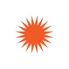 Sun icon. Orange sun icon png. Sun symbol.