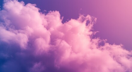 Dreamy Sky: Soft Pink and Purple Cloudscape with Gentle Formations