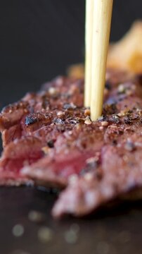 Steak rice vegetables Milanese steak with rice. High quality 4k footage