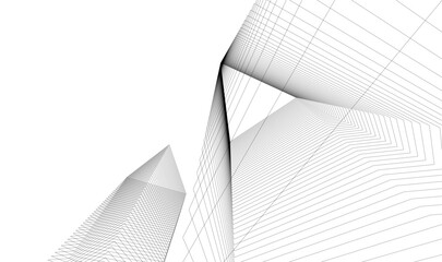 Abstract architectural design vector illustration