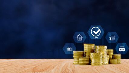 Loan, Financial loan agreement concept, investment and finance concept, fundraising, Personal Loan Assessment and Loans concept. Financial loan agreement