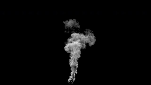 

Texture of Smoke on a transparent background with alpha channel.