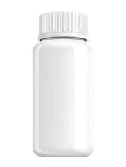Sleek white pill bottle mockup ready for custom branding and product display