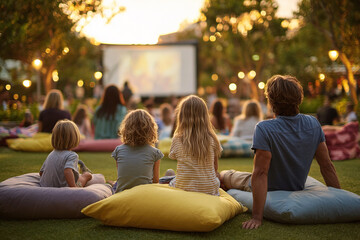 Family Movie Night Under the Stars