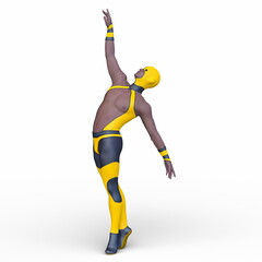 サイバーマン　3DCGレンダリング