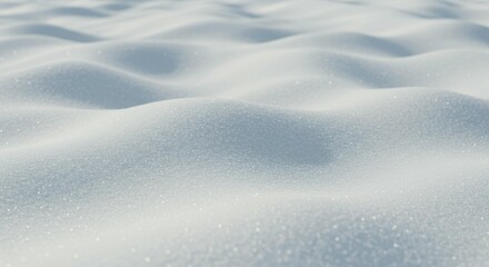 Fresh snow drifts with crystalline surface sparkles, winter wonderland texture for seasonal advertising and luxury brand campaigns