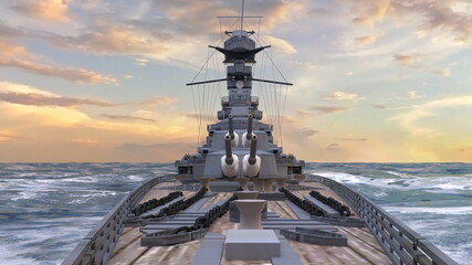 艦艇　3DCGレンダリング © tsuneomp