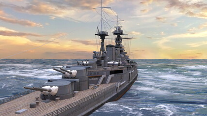 艦艇　3DCGレンダリング © tsuneomp