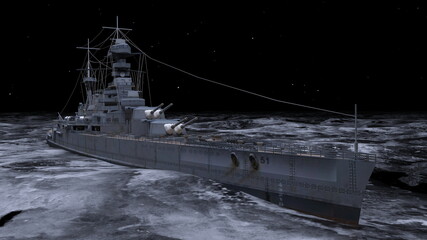 艦艇　3DCGレンダリング © tsuneomp