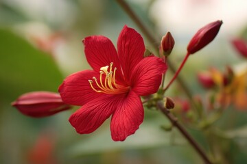 Obraz premium Mirabillis Jalapa flower at Maliekal Resort