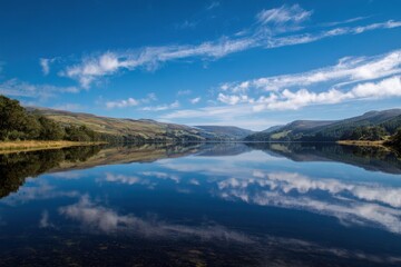 Reflection of the sky in a lake