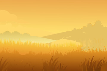 Obraz premium Misty morning sunrise over a river in the mountains