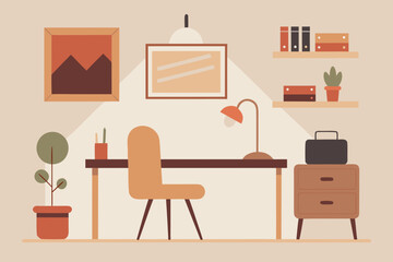 Vector illustration set of modern living room furniture, chairs, tables, and home interior design icons
