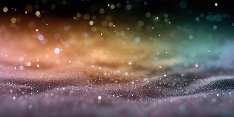 Abstract colorful sparkle bokeh with gradient lights and soft texture