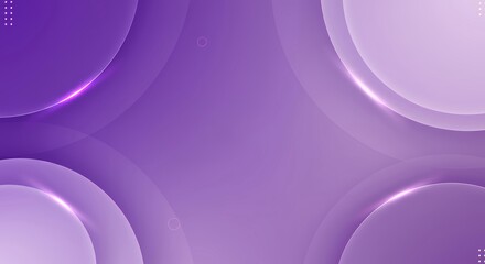 Modern purple abstract background with circular elements and dotted patterns for digital presentations and web design