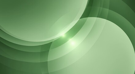 Soft green gradient abstract background with curved geometric elements for clean minimalist design and corporate presentations
