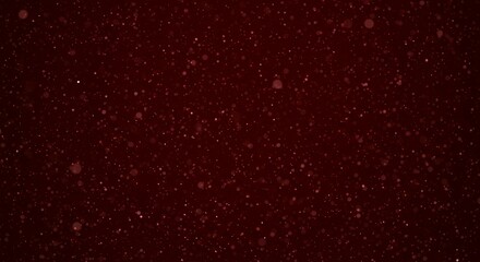Dark burgundy red bokeh background with floating luminous particles and soft focus effect for luxury brand presentations
