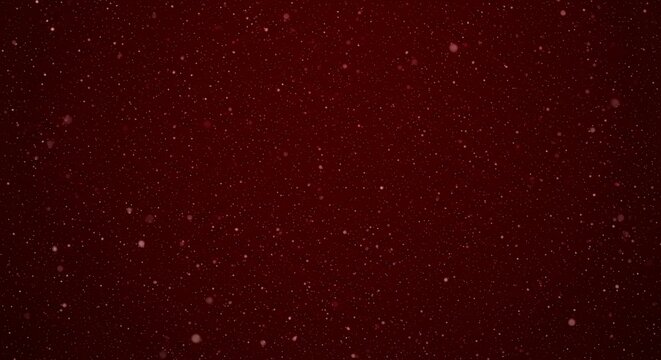 Rich burgundy red bokeh background with soft glowing particles and warm ambient lighting for elegant holiday presentations - Powered by Adobe