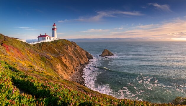 scenic view of point reyes lighthouse