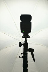 Camera Flash and Shoot Through Umbrella