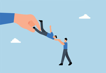 large company struggles with current employer dragging business candidate out of control.