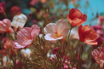 summer flowers in bloom