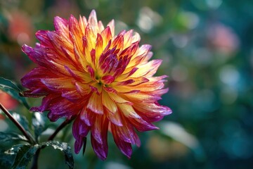 the beautiful vibrant summer bloom in sunlight
