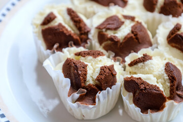 Bolu kukus or steamed cup cake.