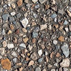 Close-up view of a gravel surface