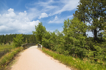 Bridge on the George S. Mickelson trail, South Dakota