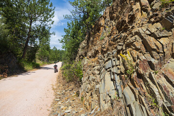 E-bike on the George S. Mickelson Trail, South Dakota