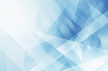 Fototapeta premium Abstract blue geometric shapes background; website design