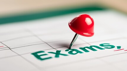 The concept image, shown in a close-up, displays a calendar with a red pushpin