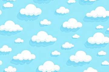 Cartoon Clouds Pattern