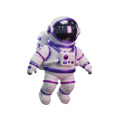 Astronaut floating in space with stylish design, ready for adventure, exploration, and discovery
