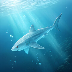 Obraz premium shark in the blue sea