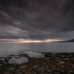 Obraz premium Peninsula Valdes coast landscape, World Heritage Site, Patagonia Argentina