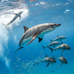 Fototapeta premium great white shark