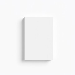 Closed softcover paperback book mockup vertical a5 format on solid background book mockup blank template isolated book professional presentation blank empty  creative composition versatile u